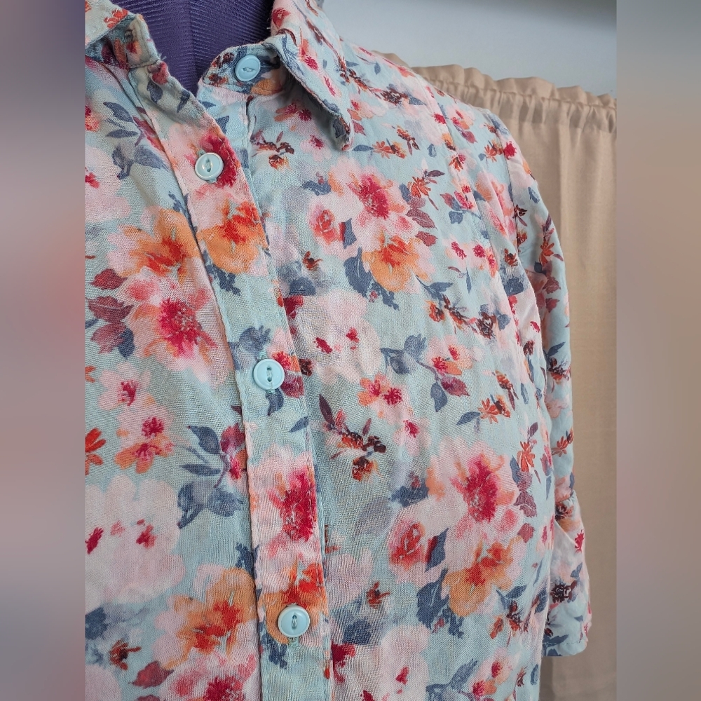 Caffe' Marrahesh floral women's blouse - Picture 3 of 10